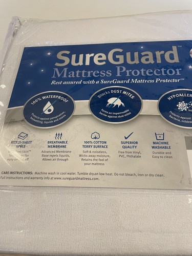 Twin XL (13-16 in. Deep) SureGuard Mattress Encasement - 100% Waterproof, Bed