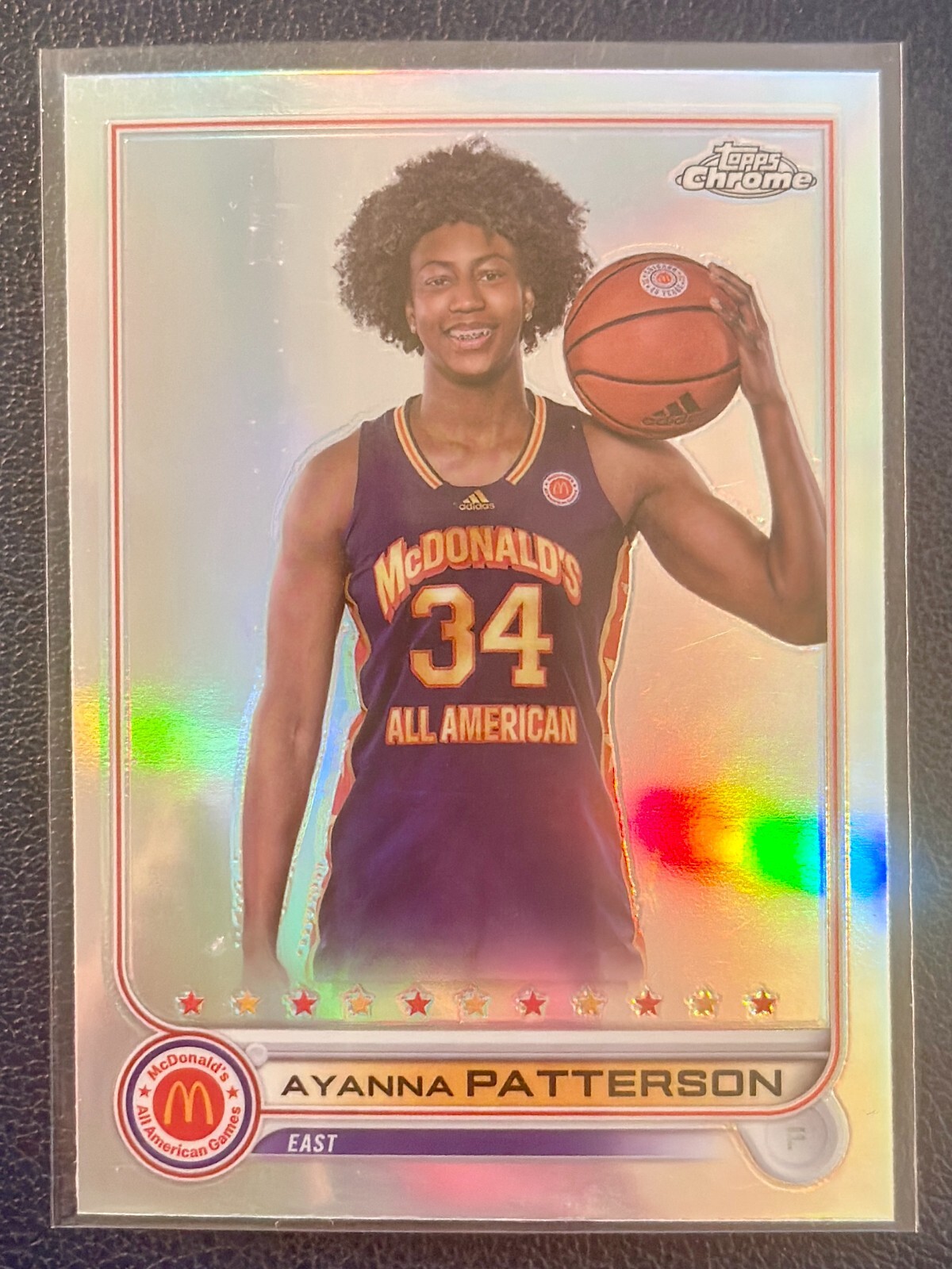Ayanna Patterson 2022 Topps Chrome Refractor McDonalds All American #80 UCONN