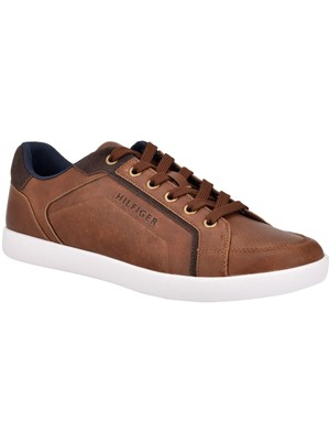 

TOMMY HILFIGER Мужские коричневые кроссовки Thumper с круглым носком на платформе с перфорацией, Коричневый, TMTHUMPER