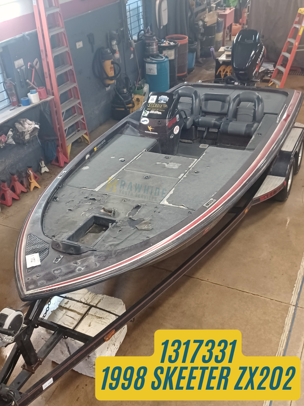 1998 Skeeter ZX202c - NON RUNNING BOAT-ENGINE SEIZED | eBay