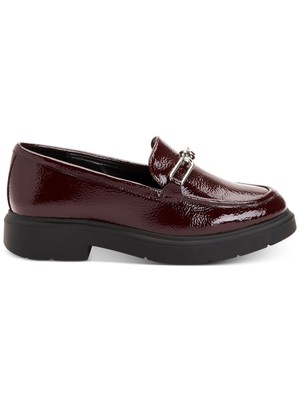 

ALFANI Женские мокасины без шнуровки Maroon Chain Galilyao с круглым носком на блочном каблуке 7,5 м, 10013476700