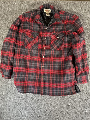 Field n Forest Mens Shirt Lined Flannel Plaid Jacket Button