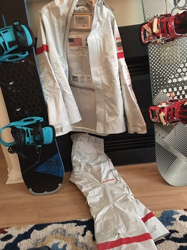 Burton Team USA Snowboarding Uniform 2018 Winter Olympics  Athlete Worn