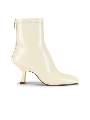 

STEVE MADDEN Женские белые ботильоны на молнии с квадратным носком Goring Joan, 10 м, Белый, JOAN05S1