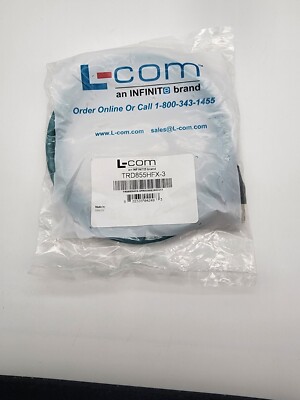 L-Com TRD855HFX-3 High Flex Ethernet Cable, CAT-5E, 26 AWG, RJ45 / RJ45, 3 Feet