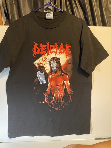 最旬ダウン VINTAGE DEICIDE eBay | jesus demonic SHIRT トップス