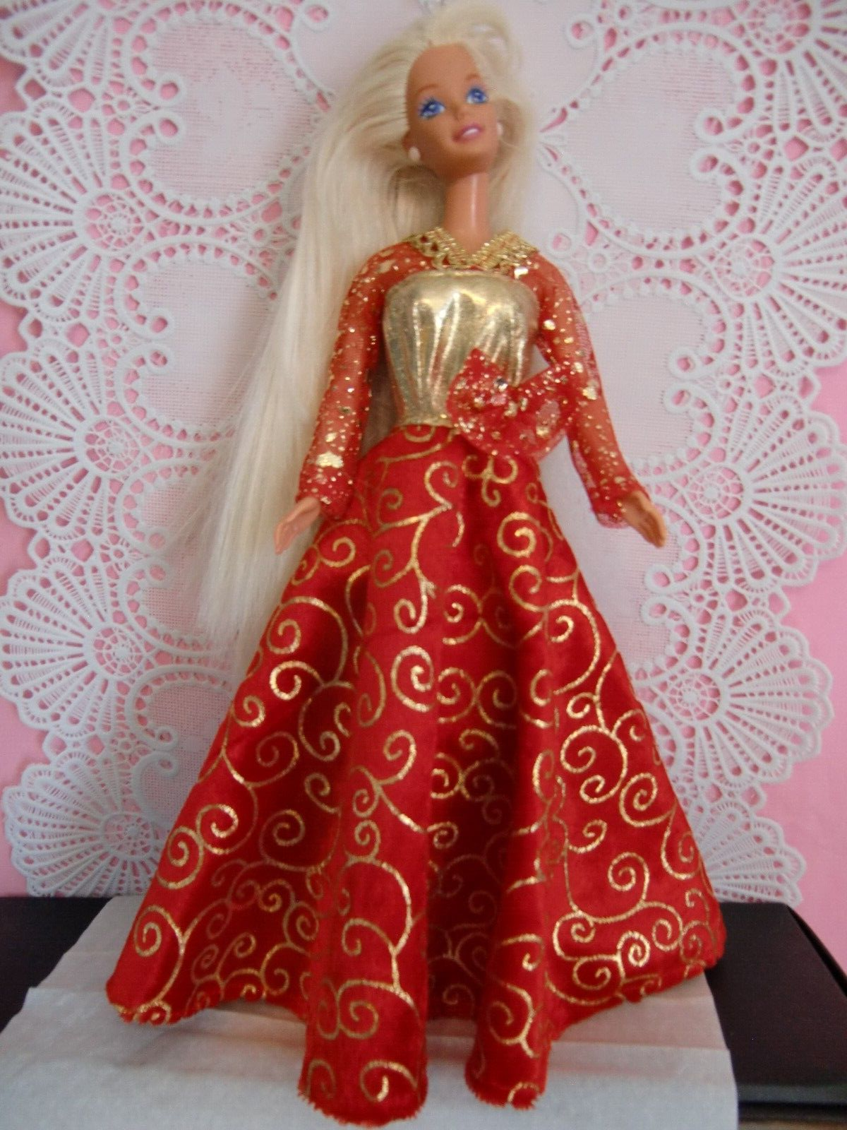 Red/gold Gown