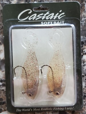 New Castaic Soft Bait Minnow Jig Cinnamon/Smoke  ''RARE Baits''  