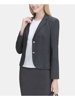 

Женский серый пиджак CALVIN KLEIN для работы в стиле вереска Petites, CPE1706D