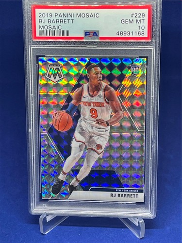 RJ BARRETT 2019-20 PANINI MOSAIC SILVER WAVE PRIZM ROOKIE RC