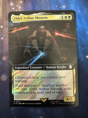 MTG Elder Arthur Maxson (Extended Art) Foil Universes Beyond: Fallout (PIP)