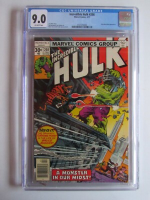 Incredible Hulk 208 CGC 9.0 OW Absorbing Man 1977