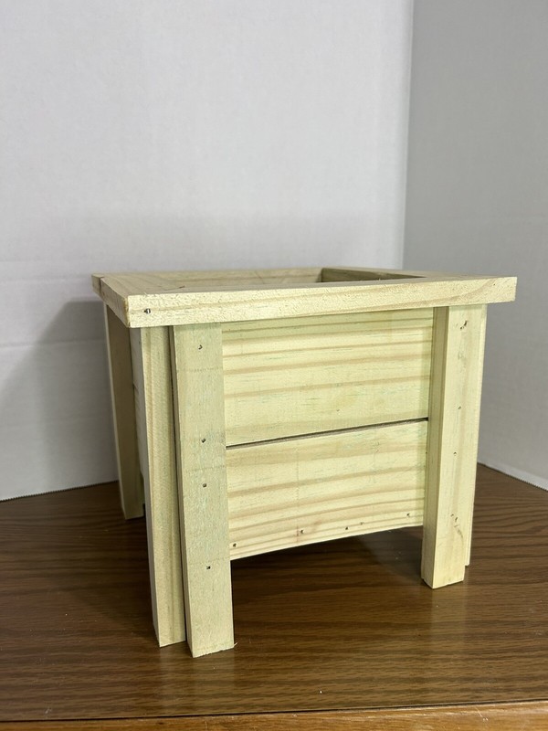DIY Planter - Unpainted - Handcrafted Outdoor Planter For Project