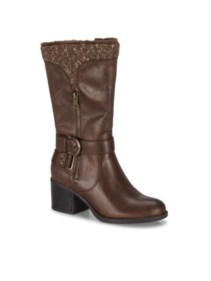 

BARETRAPS Женские коричневые ботинки на молнии с пряжкой и мягкой подкладкой,  м, Коричневый, BT26815