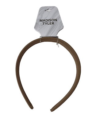 Madison Tyler Headband Womens Tan Taupe Brown Hair Accessory Neutral Casual Work