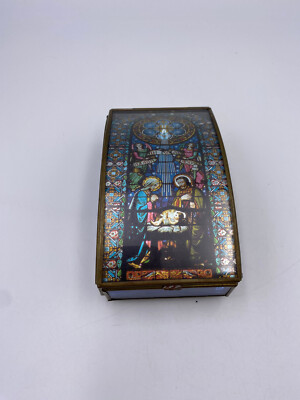 Via Vermont Nativity Scene Music Box Plays Ava Maria Works Great