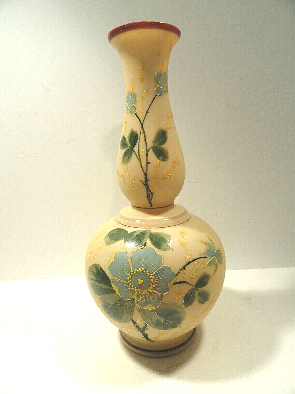 poschinger crystalwerks 花瓶 Poschinger Krystallia Hand Painted Vase | eBay