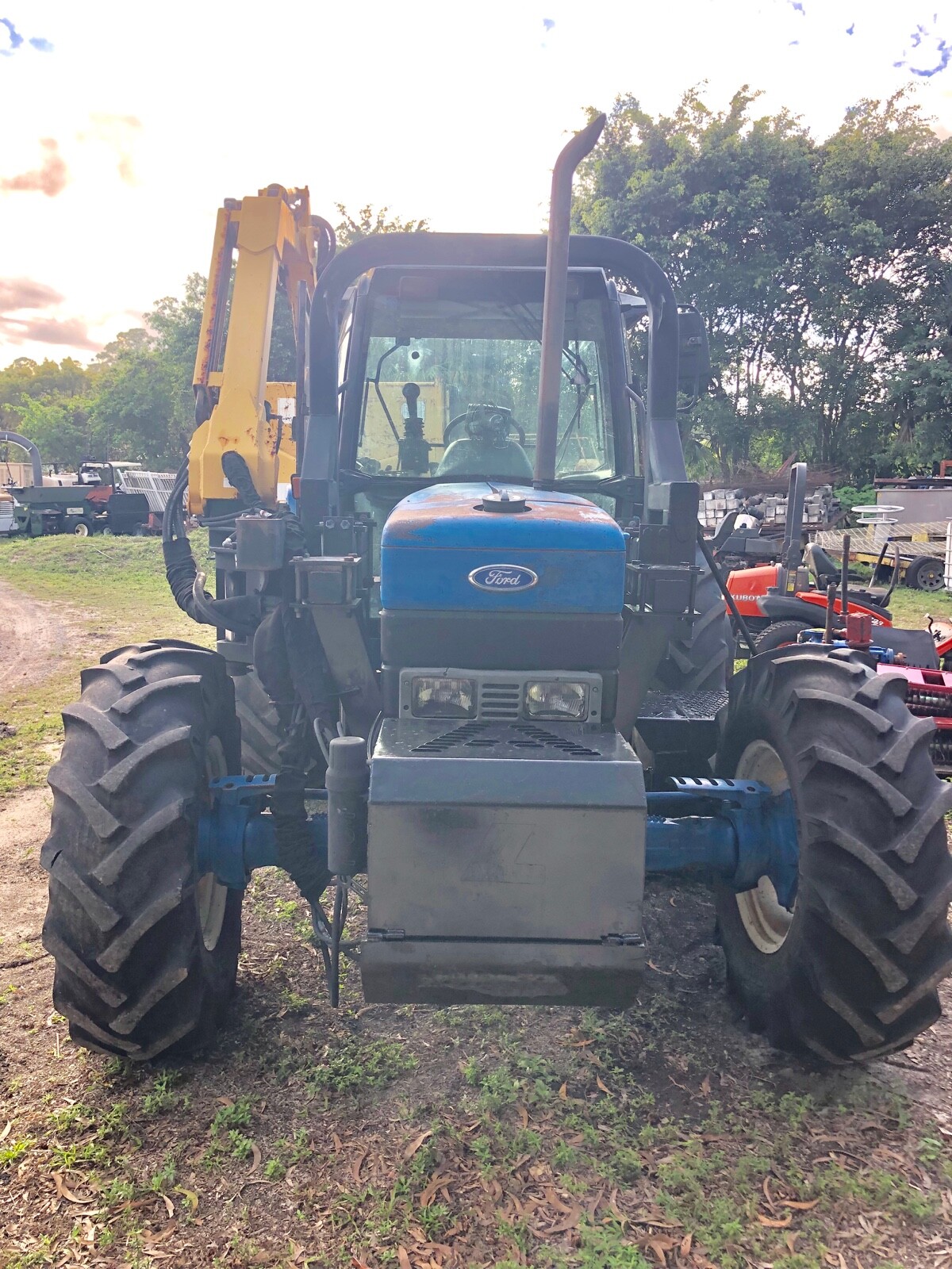 FORD 8240 TRACTOR WITH ALAMO DITCH BANK MOWER