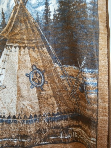 Biederlack Of America Fleece Blanket Throw By James Hautman Native Teepee