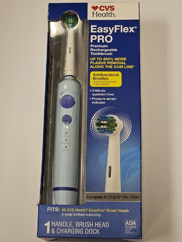 CVS EasyFlex Pro Premium Rechargeable Toothbrush-Antibacterial