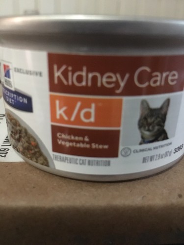 Hills Prescription Diet k/d Kidney Care Cat Food_24 CAN CASE_Chicken-Veggie Stew