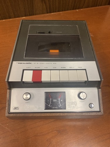 Vintage Realistic Cassette Tape Deck SCT-3B Stereo Tested And Working.  2C