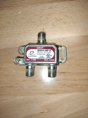 NSSP EVOLUTION EVO1-SP-2 2-WAY DIGITAL SPLITTER COAXIAL 5-1002MHZ 3.5DB TV USED