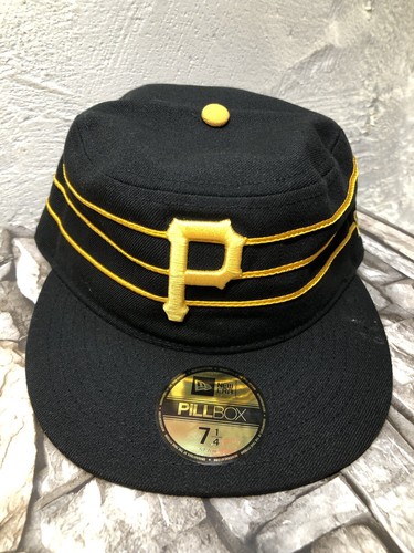 帽子 NEW ERA PILLBOX PittsburghPirates 7 3/4 NEW PITTSBURGH PIRATES NEW ERA PILLBOX TROWBACK BLACK FORBES