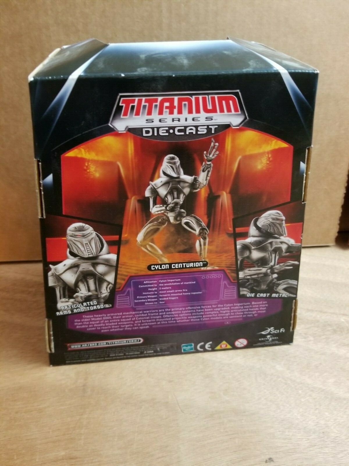 BATTLESTAR GALACTICA CYLON CENTURION TITANIUM SERIES COLLECTIBLE, NIP, 2006