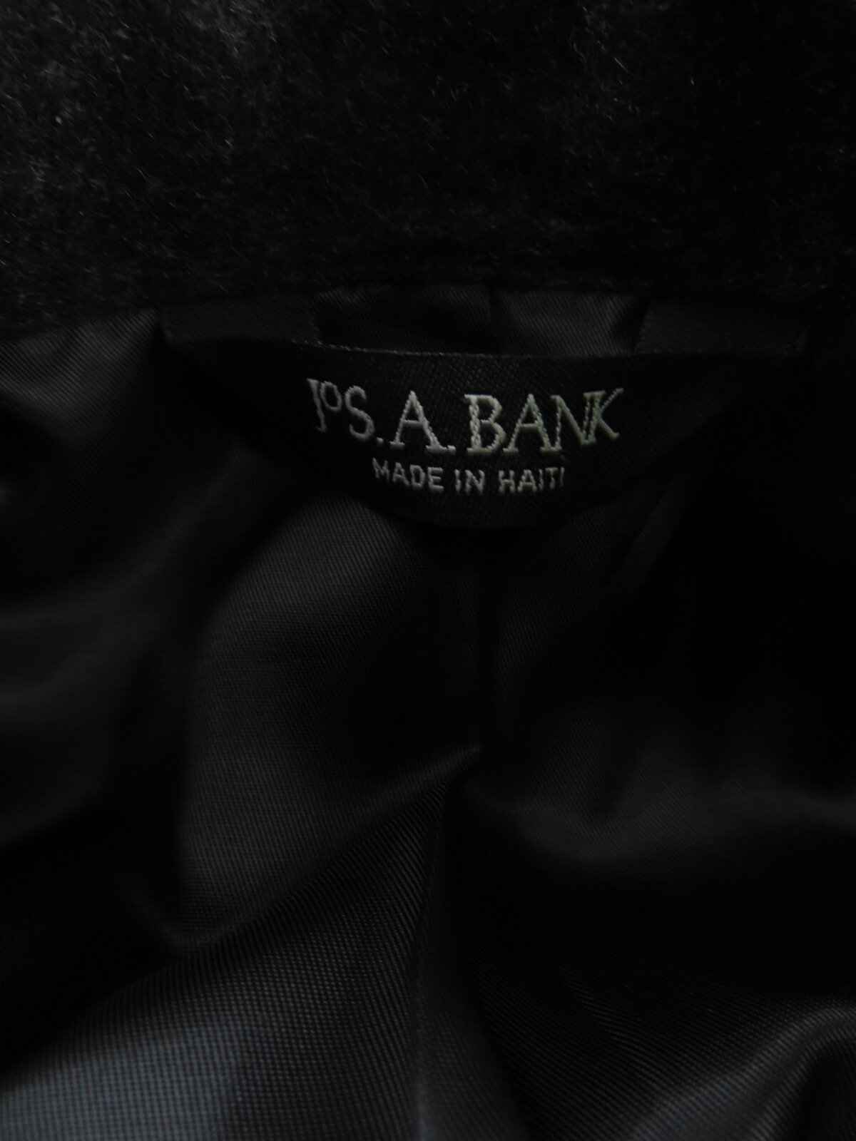 Pre-owned Jos. A. Bank Jos A Bank Over Coat Jacket Mens 50r Charcoal Gray 100% Cashmere