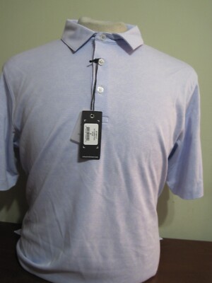 Straight Down La Costa Mens Pow Blue Medium Golf Polo Shirt NEW NWT