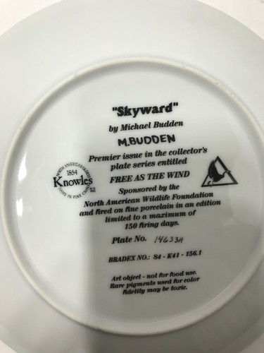 “Skyward” By Michael Budden, Free As The Wind Series Hunting-Themed Plate