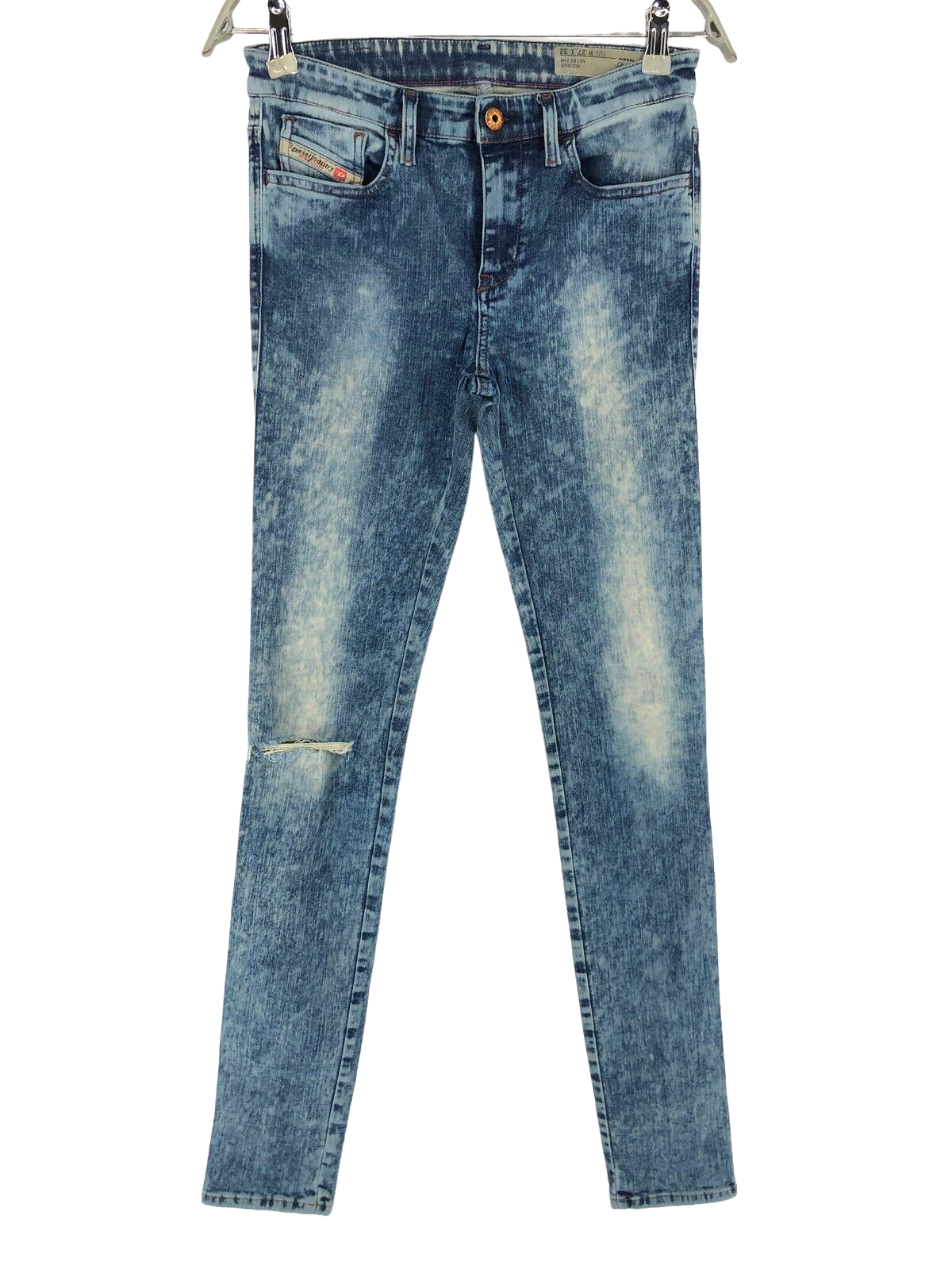 【美品】DIESEL D.N.A. Skinzee DIESEL Women Skinzee Super Slim Skinny Stretch Jeans Size