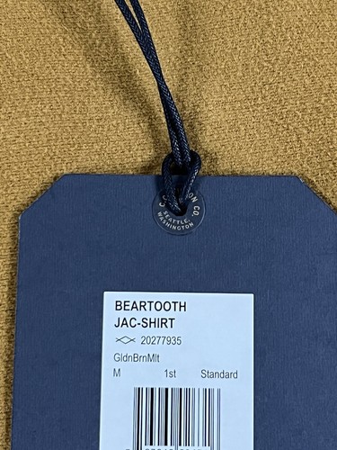 Pre-owned Filson Beartooth Camp Jacket Golden Brown Multi Stripe M In Multicolor