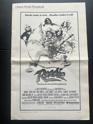 ROADIE original1980 movie pressbook MEAT LOAF/ALICE COOPER/BLONDIE/DEBORAH HARRY