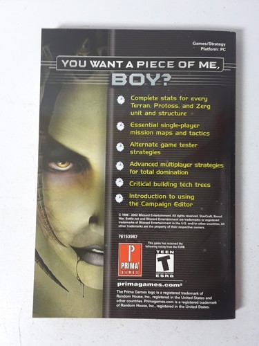 World of Warcraft Starcraft Expansion Set Brood War Prima's Strategy Guide Book