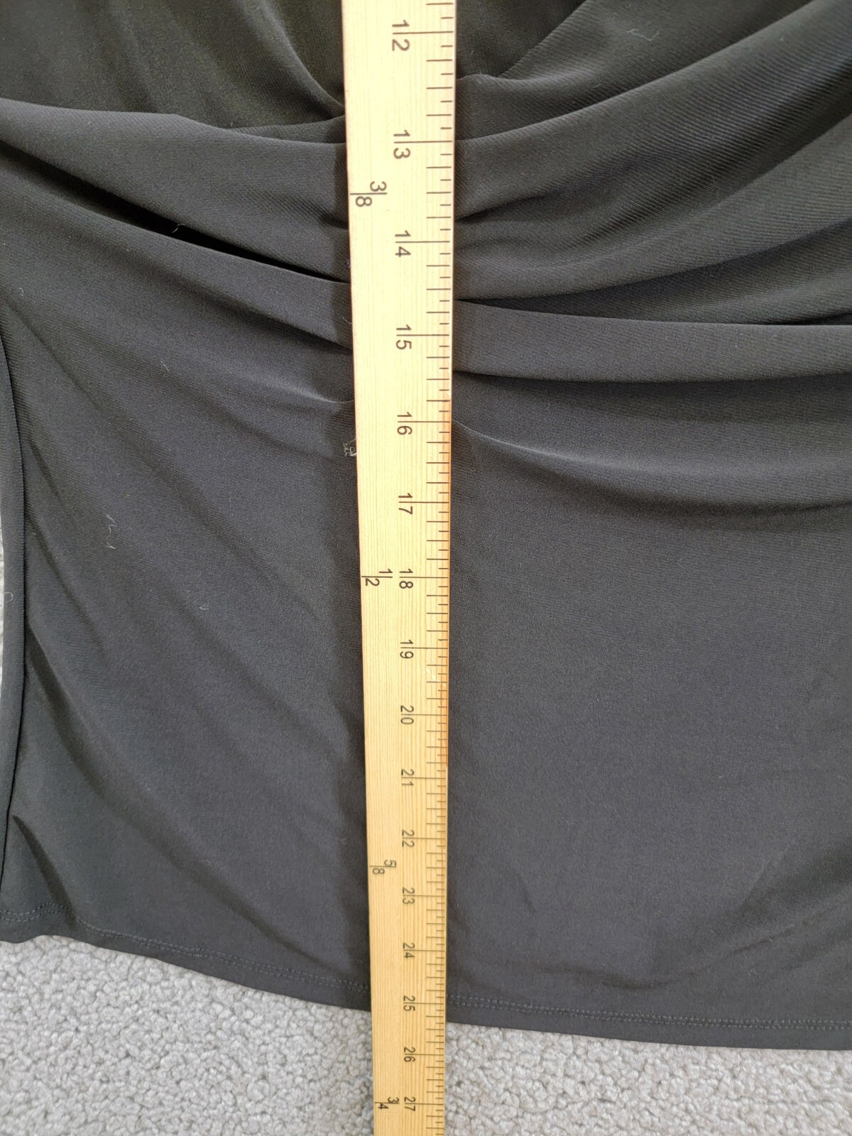 VINCE CAMUTO Draped Crossover Top Women's XL Black Solid Sleeveless Pullover - Picture 7 of 14