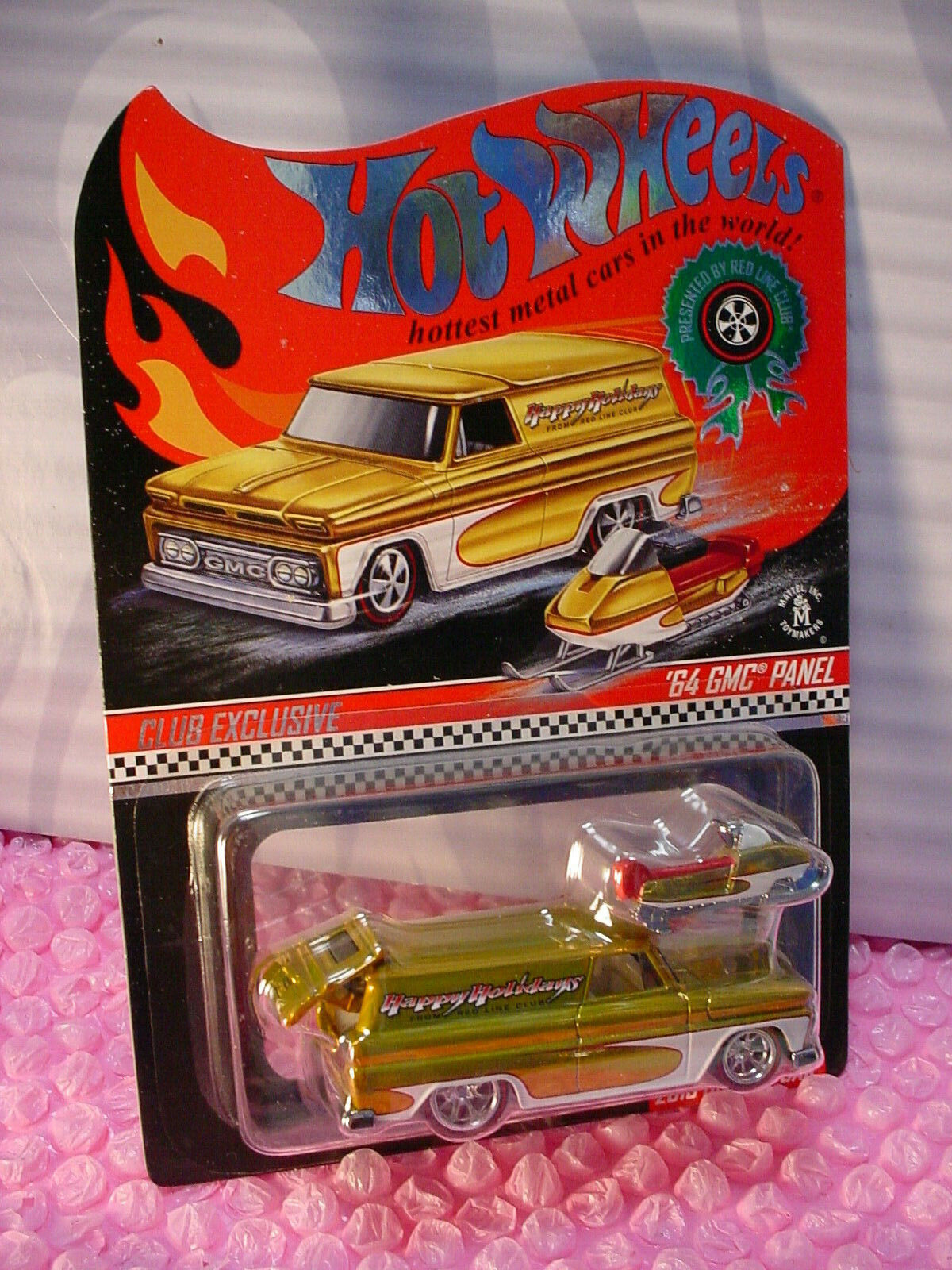 2016 HOLIDAY CAR '64 GMC PANEL & snowmobile☆gold☆RedLine 2016 HOLIDAY CAR '64 GMC PANEL & snowmobile☆gold☆RedLine
