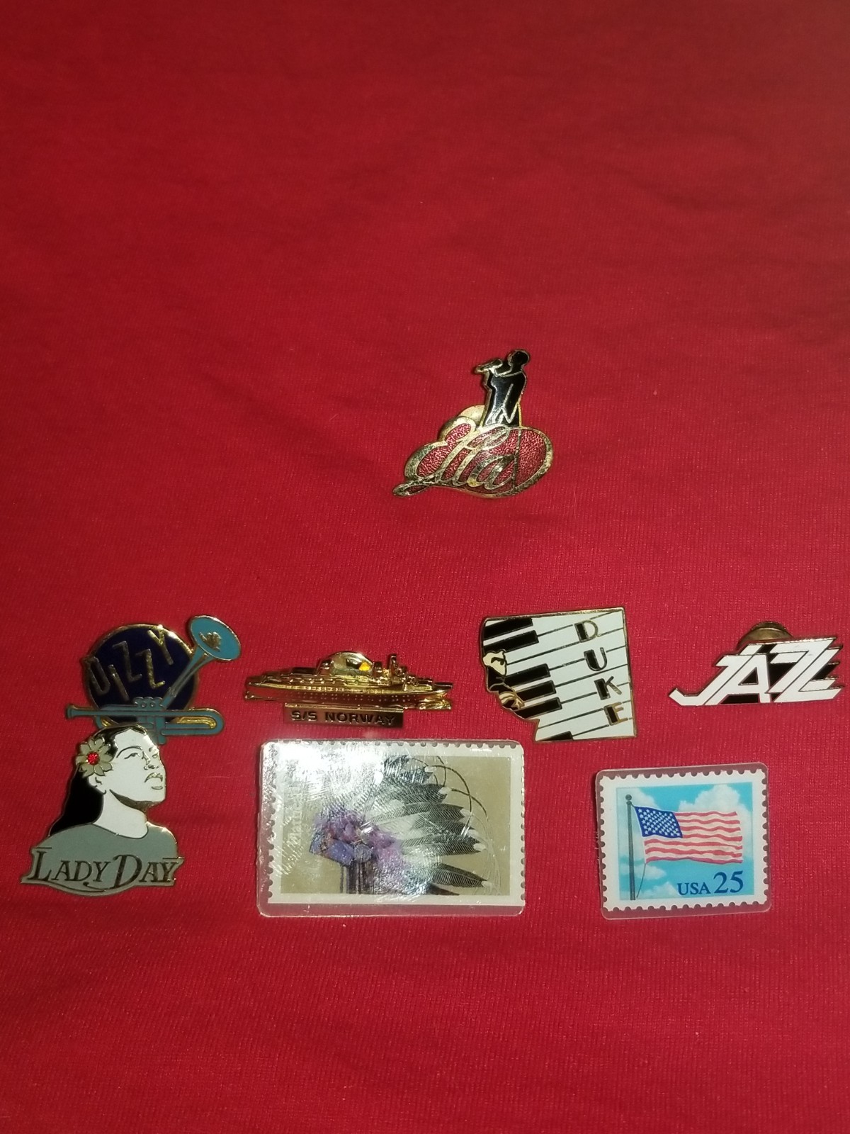 Jazz Singer ELLA FITZGERALD (Vintage 1992 Tablo - Paris) pin button