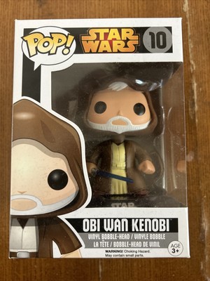 Funko Pop! Star Wars: Obi Wan Kenobi Glow In The Dark Lightsaber #10 W/Protector