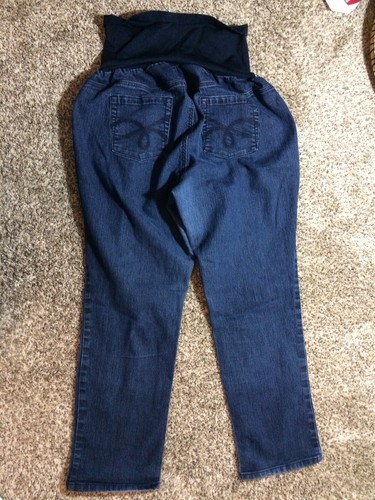 Indigo Blue Boot Cut Maternity Jeans. Size: 2X.