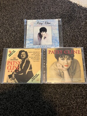 Patsy Cline 3 CD Lot - Crazy Single The Legendary & Self-titled 41 Tracks Total