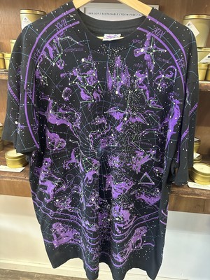 Vintage Liquid Blue Astrology 1993 Constellation AOP Tee Size XXL - Great shape
