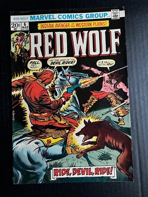 RED WOLF #6 March 1973 Marvel Comics Vintage