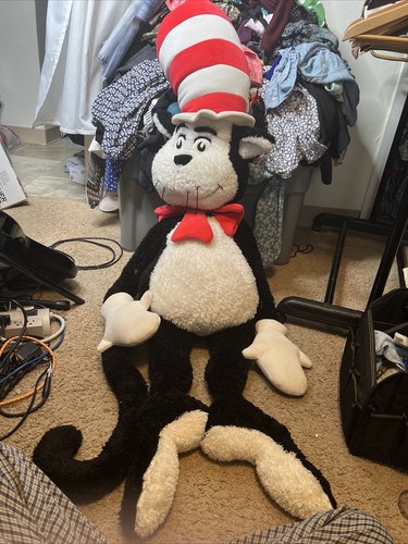 Cat in the Hat Toy 50” BIG Jumbo Dr Seuss Book Character Plush