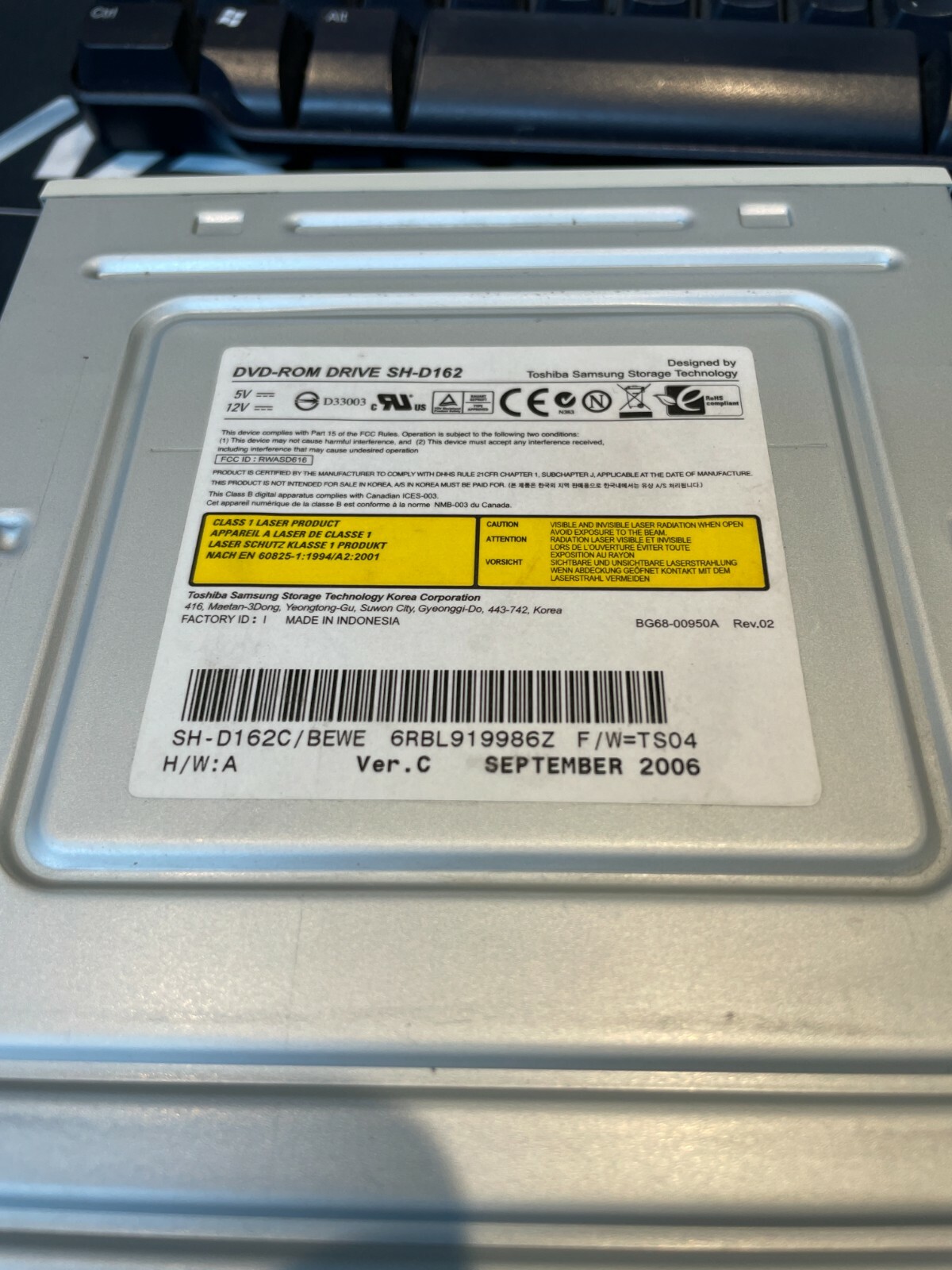 サムスンSamsung DVD-ROM SH-D162 ブラック美品2台セット