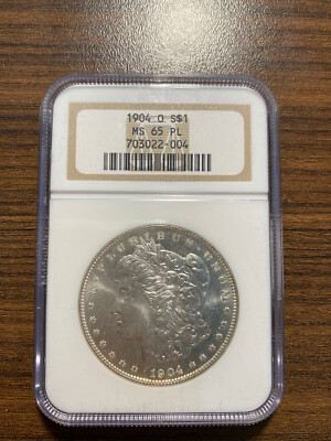 1904-O Morgan Silver Dollar $1 NGC MS 65 Prooflike Proof Like (PL)