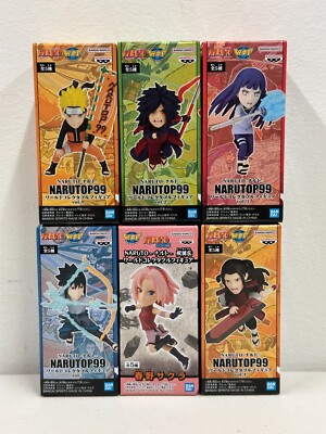 Naruto WCF World Collectable Figure Assorted Narutop99 Lot Of 6 Madara Sasuke