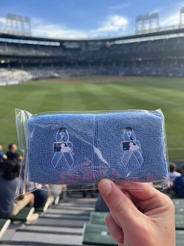 MLB リストバンド 父の日 ブルー(水色系) MLB リストバンド 父の