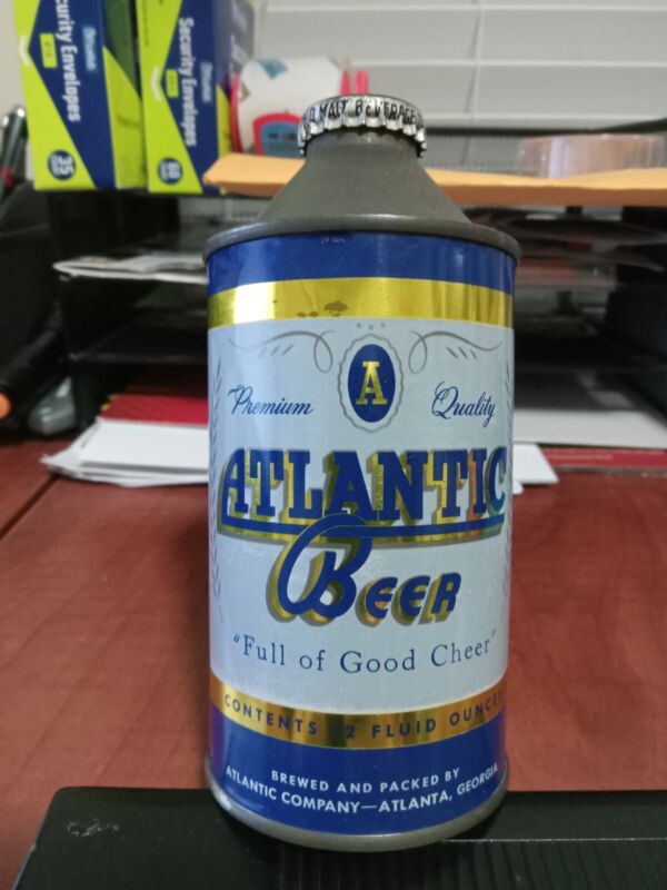 Atlantic Beer Cone Top Can, USBC #150-26 "Minty"